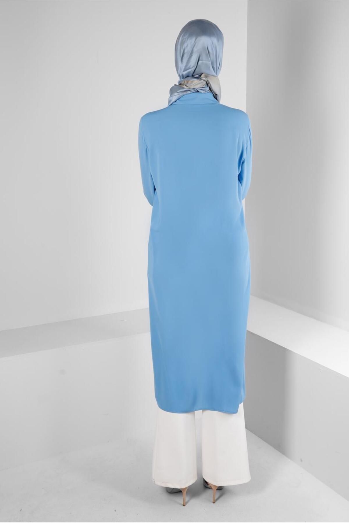 Alvina-STONE PRINTED BUTTONED LONG TUNIC 43522 3