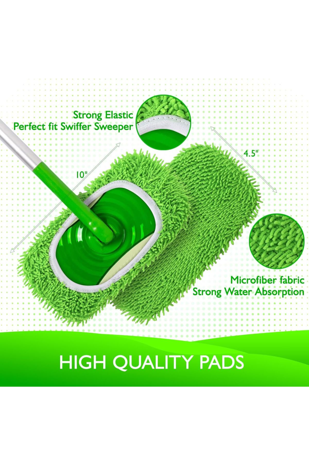 Choice-2 Pack Reusable Dry Sweeping Cloths Microfiber Wet Mop Pads Compatible with Swiffer Sweeper Mop R... 2