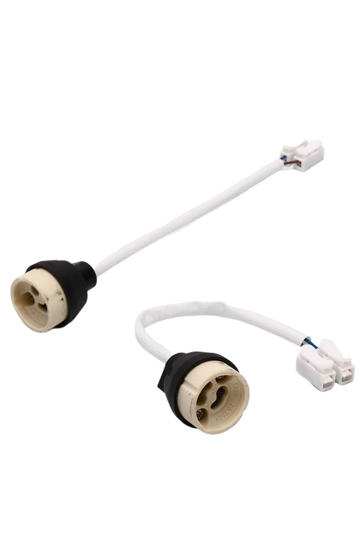 Choice-Gu10 10pcs Gu10 Bulb Lamp Holder Socket Lamp Base Adapter Connector Converter Ceramic Wire For Led B 3