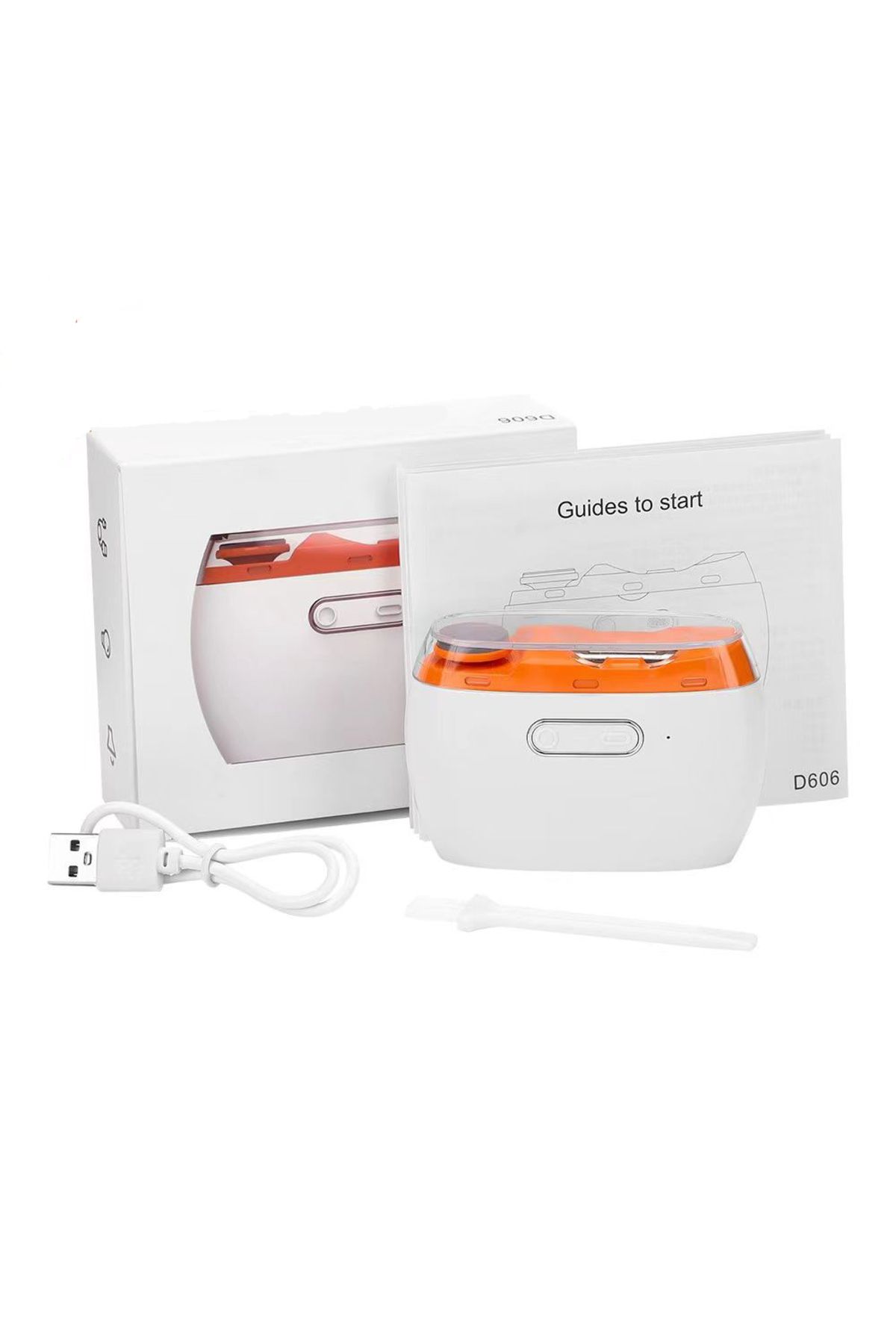Choice-D606 2 in 1 Electric Nail Clipper with Lights Type-C Rechargeable Polisher Manicure Machine Portable 1