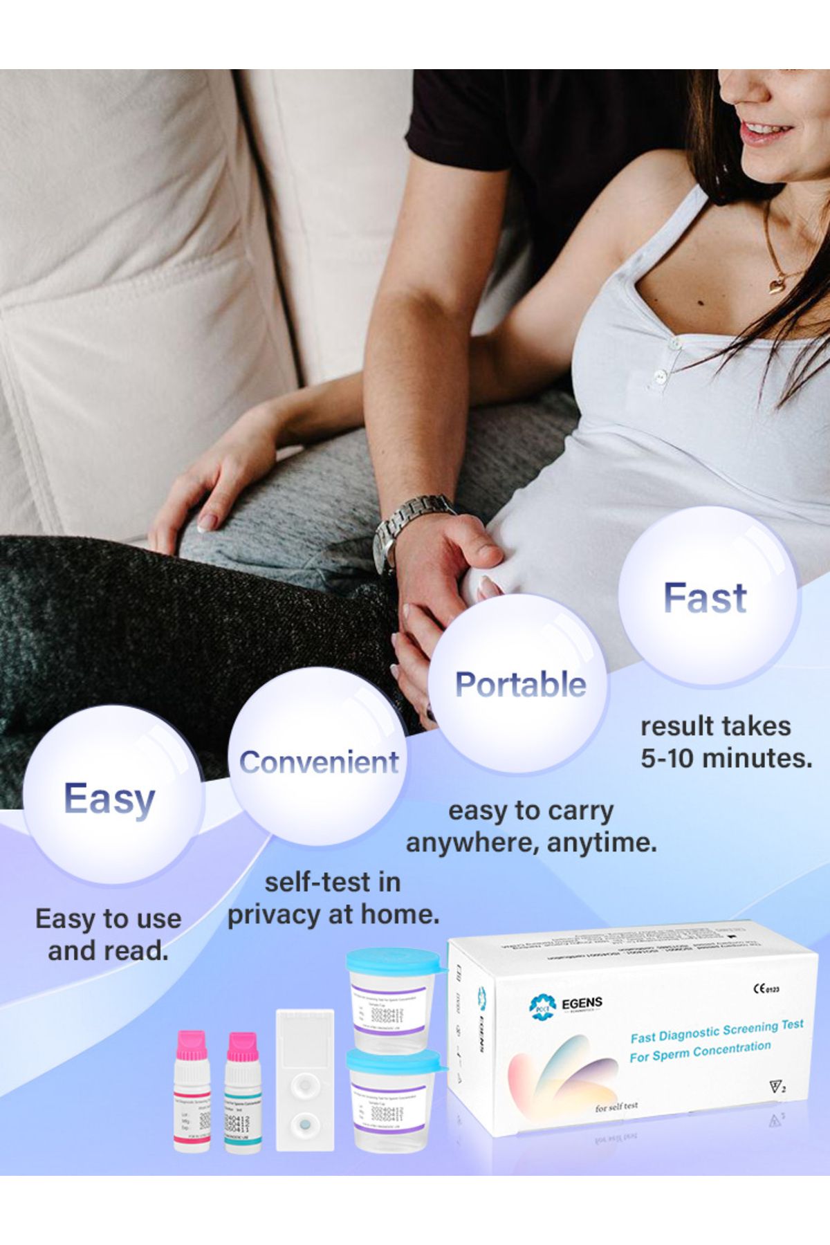 Choice-Fertility Home 2 Sperm Test Kit for Men|Indicates Normal or Low Sperm Count Convenient Accurate a... 8