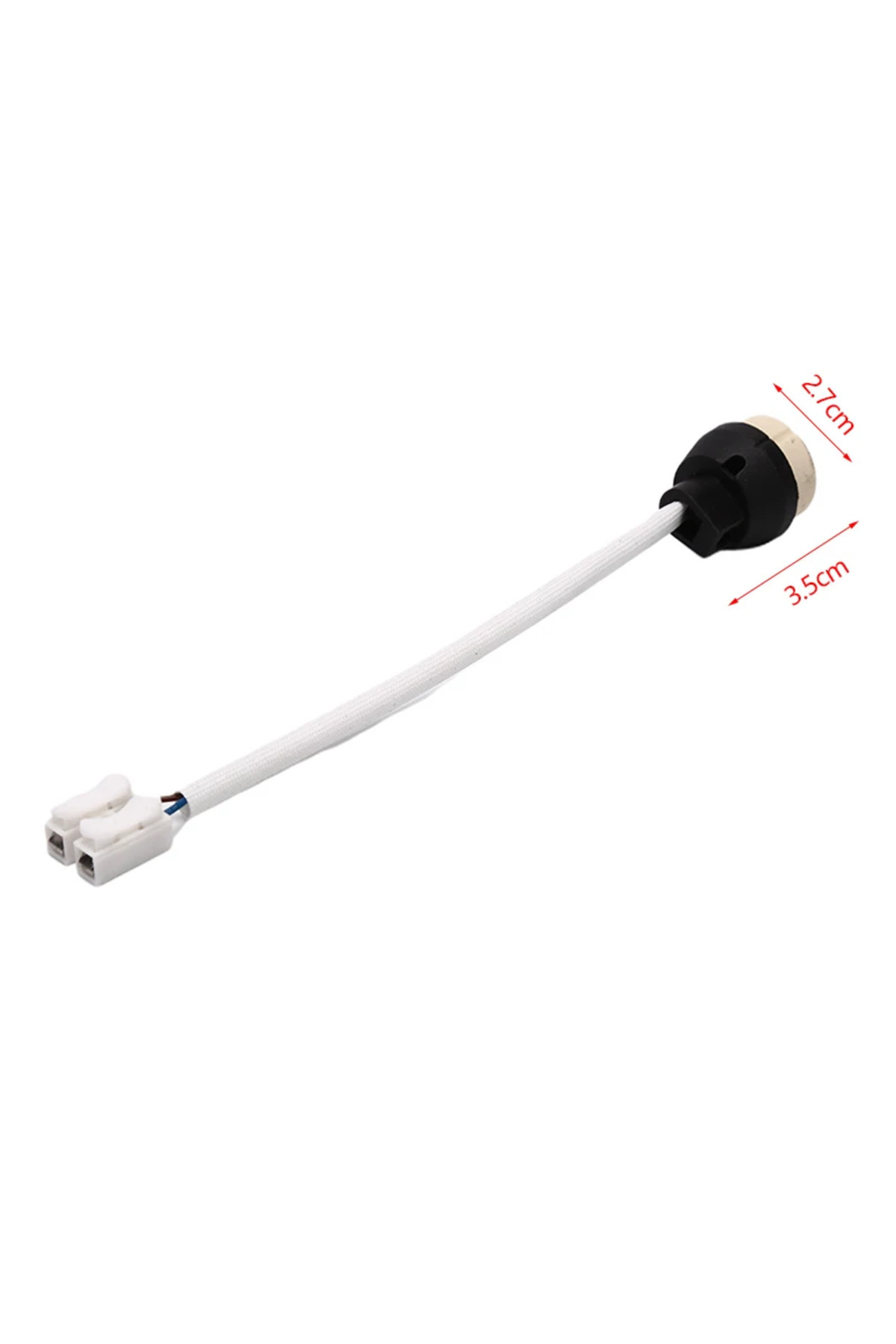 Choice-Gu10 10pcs Gu10 Bulb Lamp Holder Socket Lamp Base Adapter Connector Converter Ceramic Wire For Led B 6