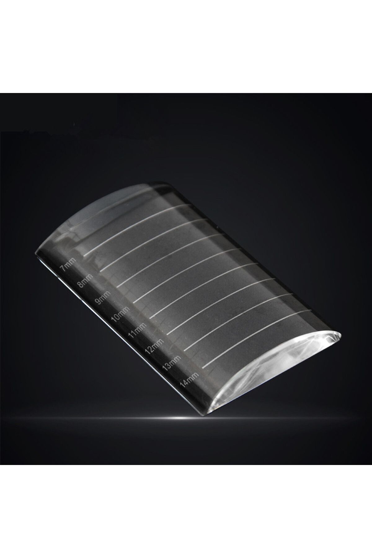 NATUHANA-curved NATUHANA Transparent Eyelash Extension Crystal Glue Holder False Lash Tile Eyelash Stand Pad 1
