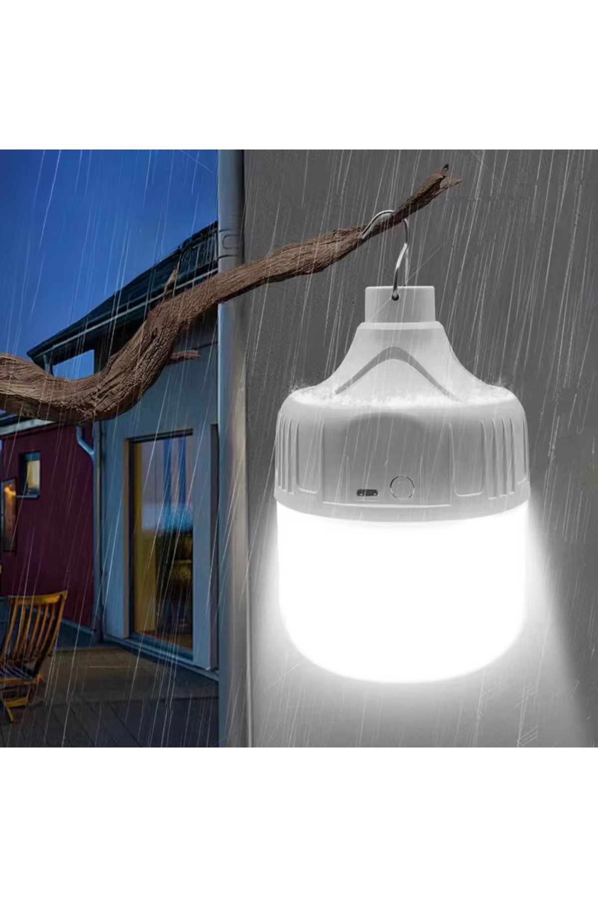 Choice-مصباح تخييم LED محمول من Miflame بقوة 80 وات، 60 مم، قابل لإعادة الشحن عبر USB، 3 أوضاع، ضوء طوارئ عالي الطاقة 3