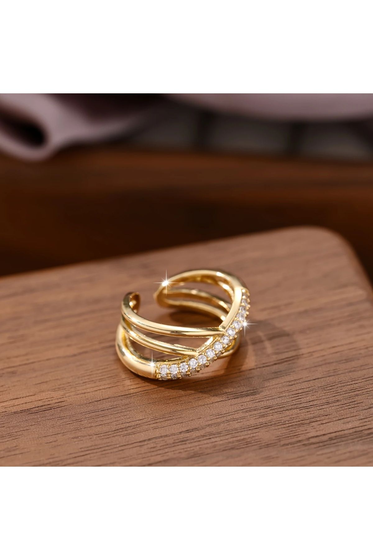 Ayzen-Stylish Stone Adjustable Ring 3