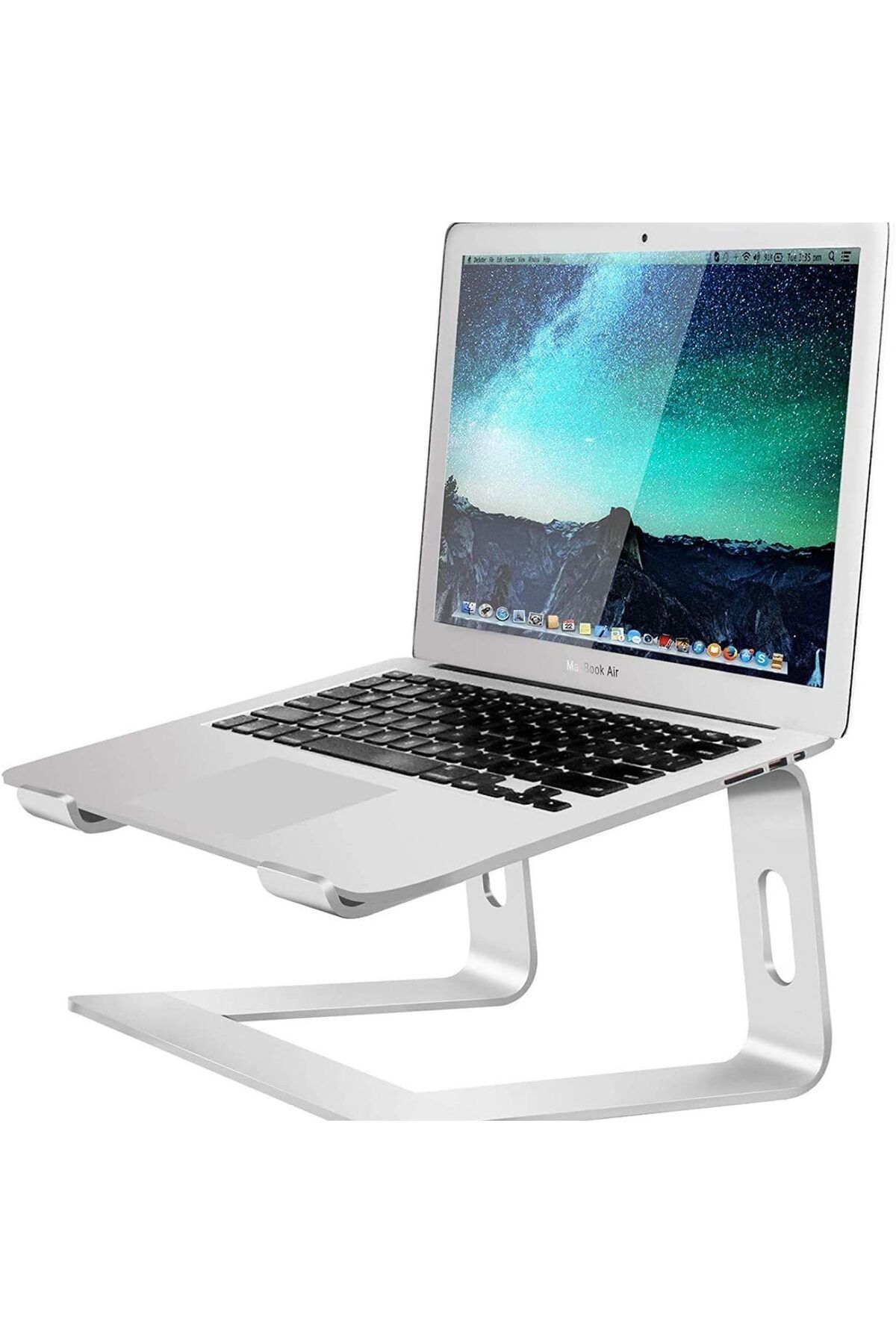 STOREMAX nffashopm Alüminyum Ergonomik Katlanır Macbook Bilgisayar Standı, Siyah storestarx 1051353