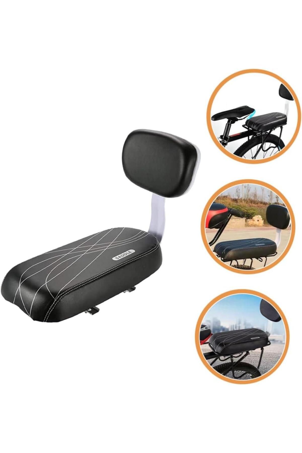 valkyrie-Bicycle Rear Seat Saddle Backrest Soft Cushion Luggage Seat For Kid And Adult 1