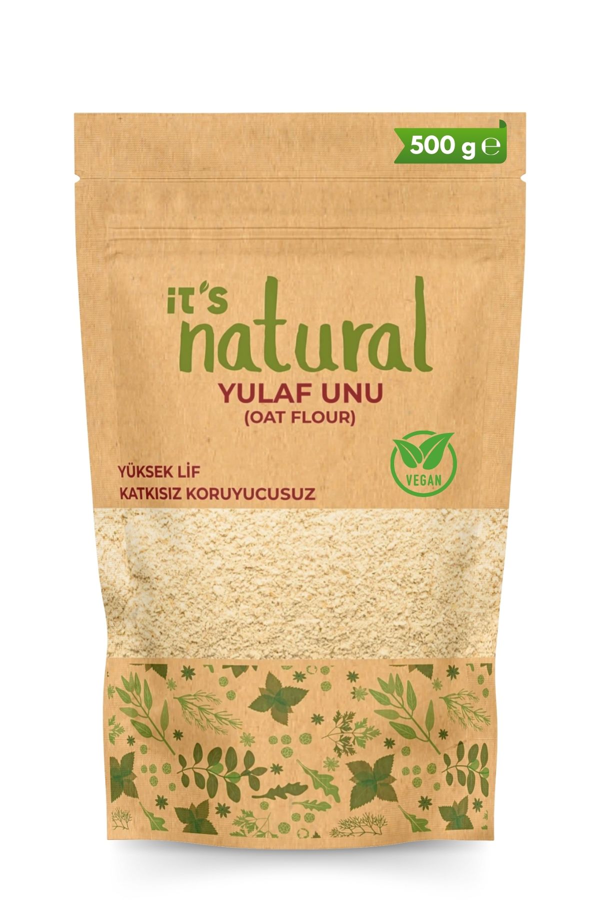 it's Natural Katkısız Yulaf Unu 500 G