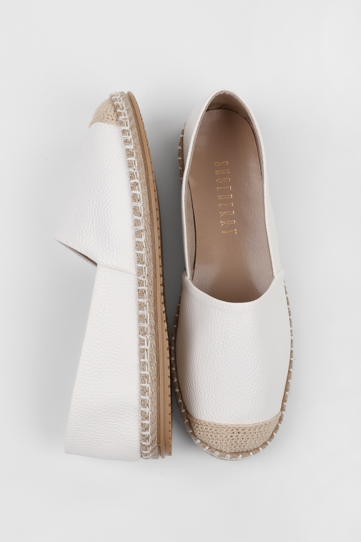 Shoeberry-Ziles White Skin Espadrille für Damen 3