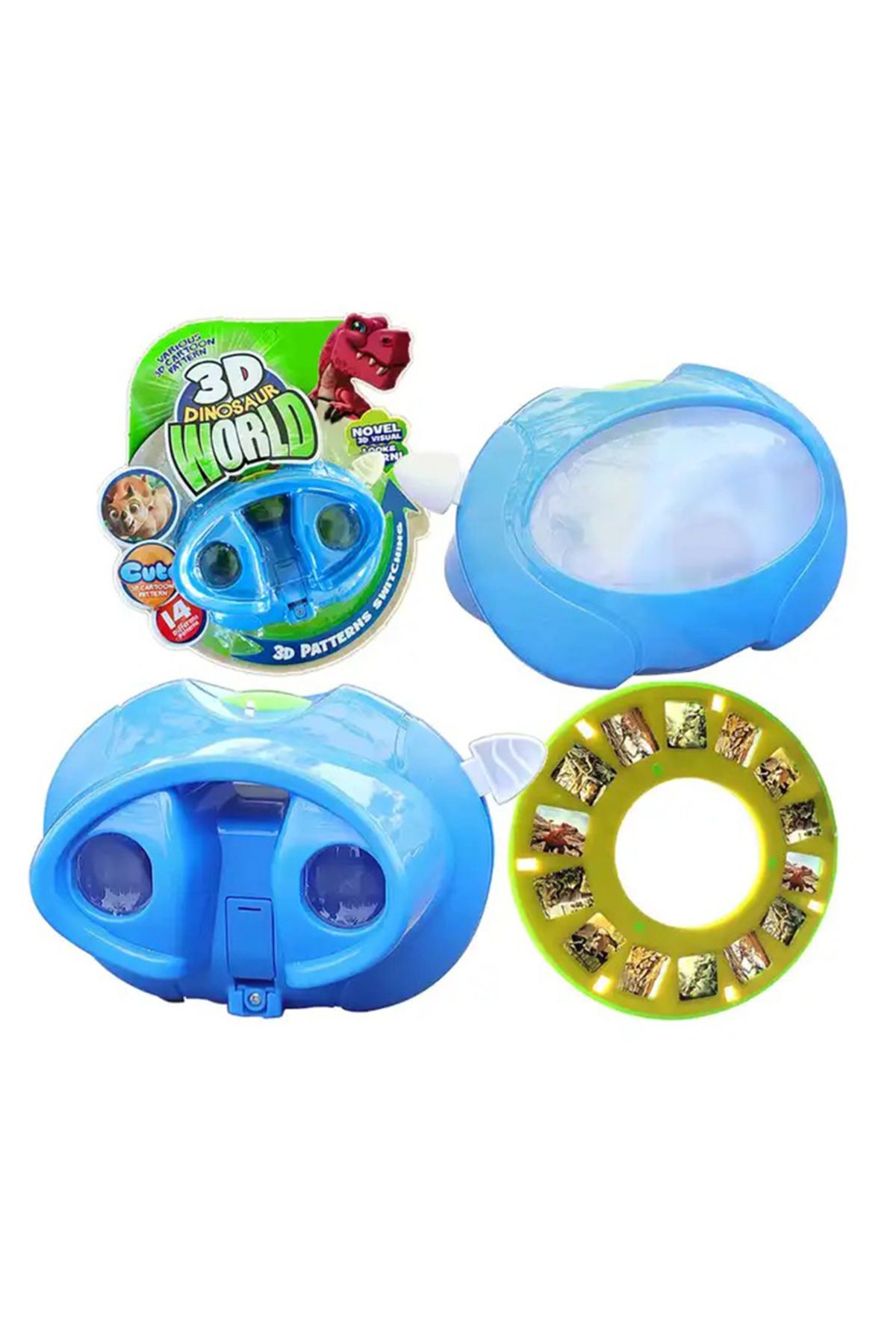 STEM-3D Elliptical Dinosaurs Viewing Machine - 14 Different Patterns (Assorted Color) 6