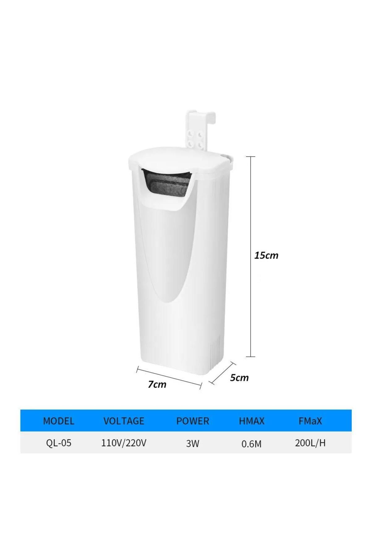 valkyrie-Aquarium Turtle Pool Filter 3w 200l for Low Water Level 2