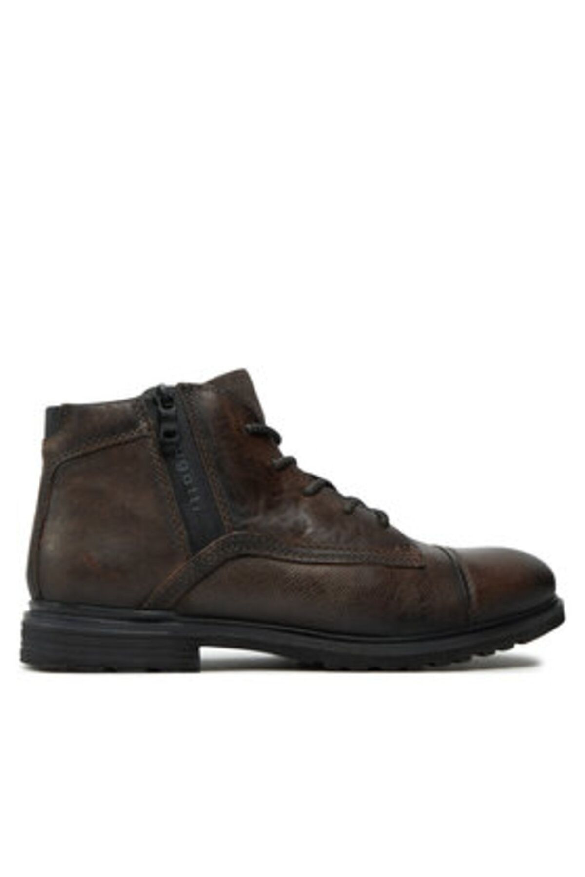 BUGATTI-Men's Ankle boots grey BUGATTI-321A0U3L3500 1100 DARK GREY 1