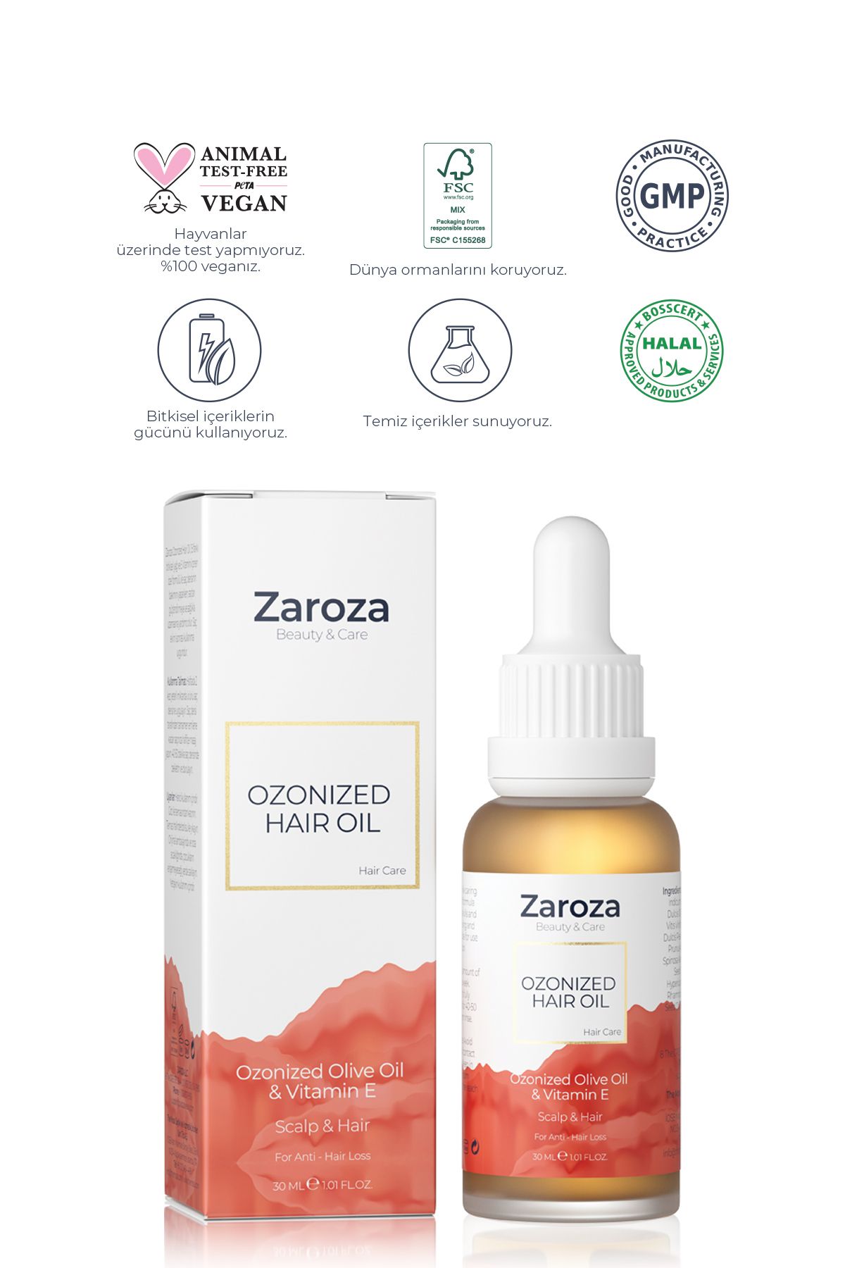 سرم و روغن مو مردانه زنانه مراقبت ازن زیتون آرگان دانه سیاه بادام شیرین E VITAMIN 30 میل ZAROZA