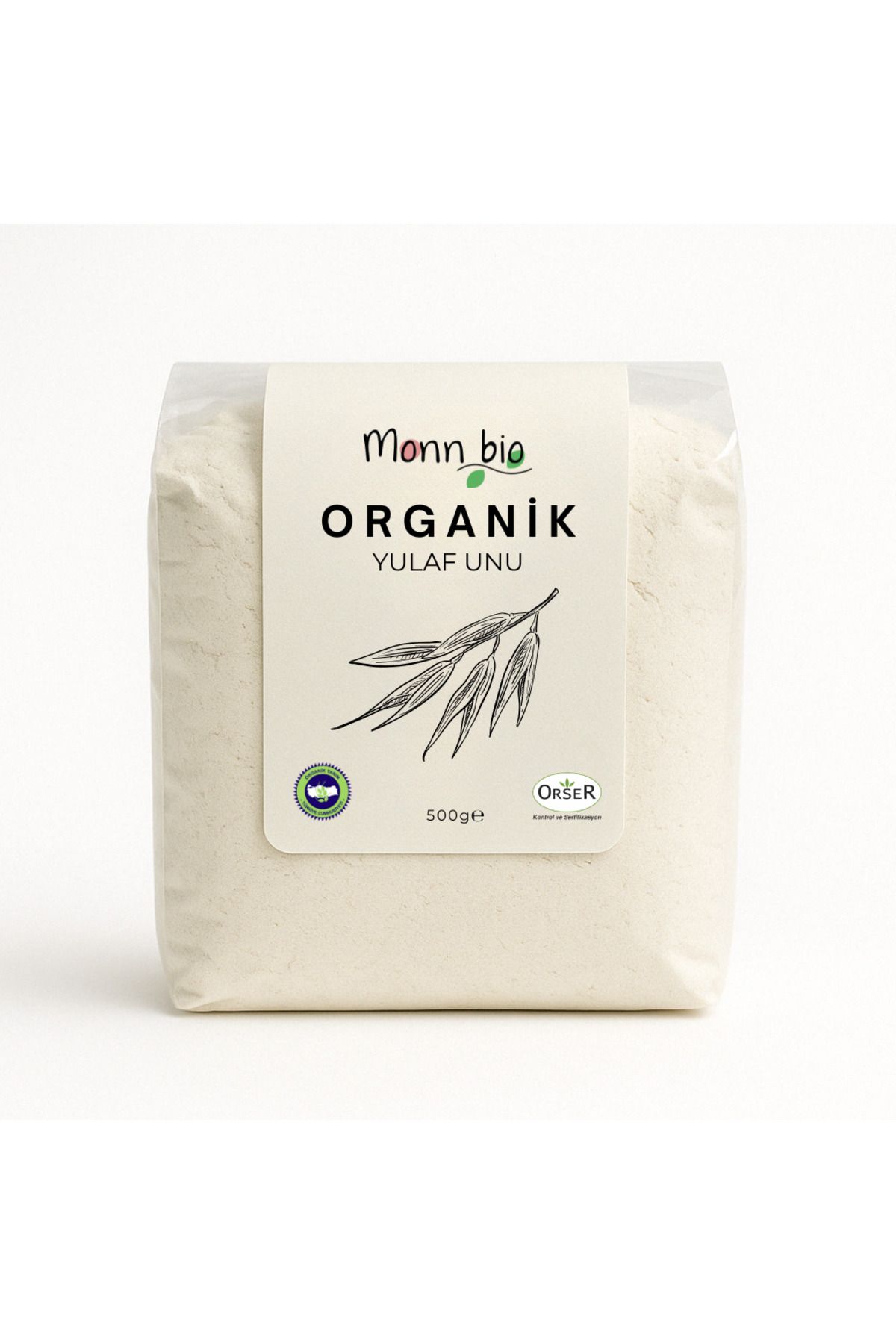 Monn Bio Organik Yulaf Unu - 500 G