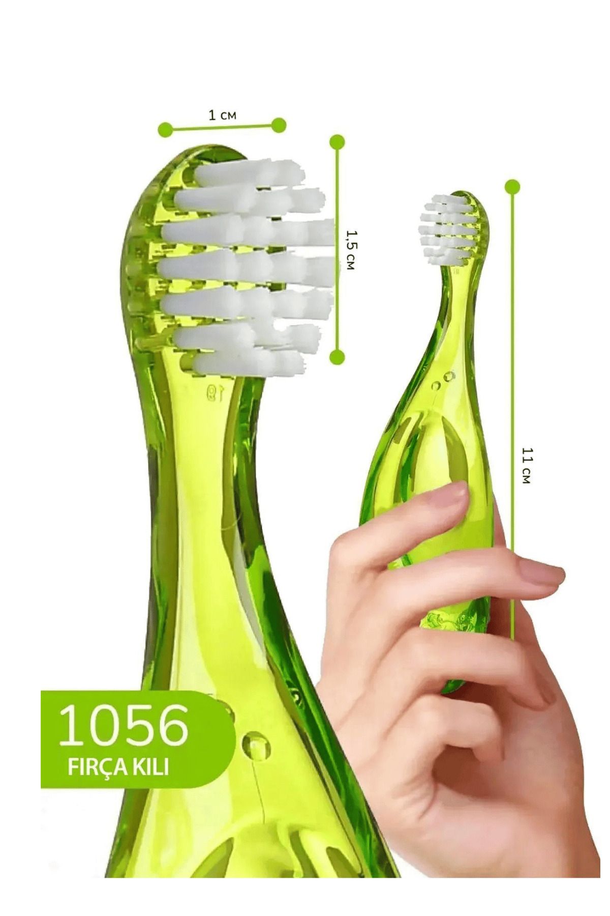 R.O.C.S.-Fluoride-Free Baby Toothpaste from First Tooth / Linden Extract & (Green 0-3 Years Sort Brush) 5