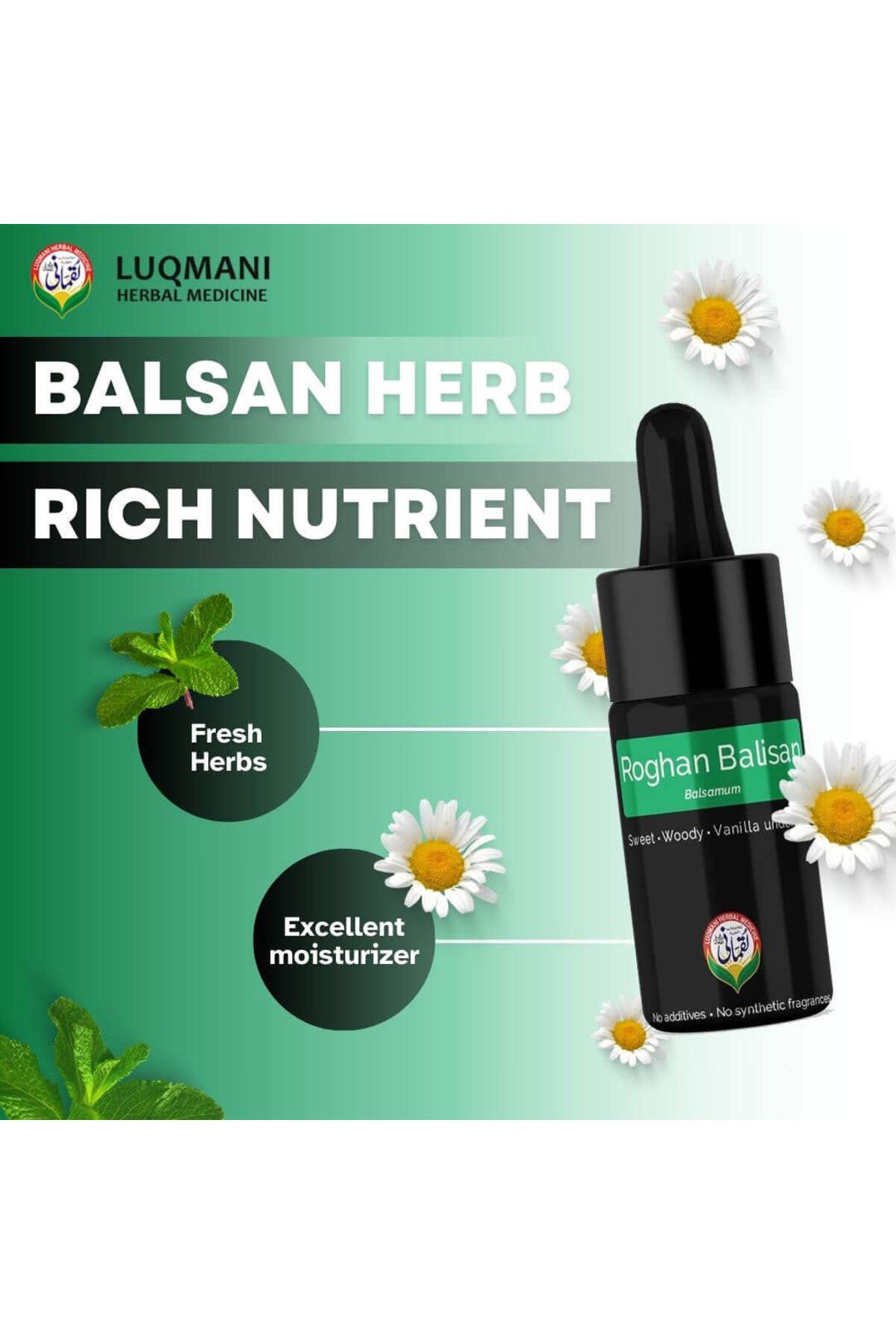 LUQMAN-Roghan Balsan , Balsan Extract , Balsan Oil Pure 3ml Balsamum 2