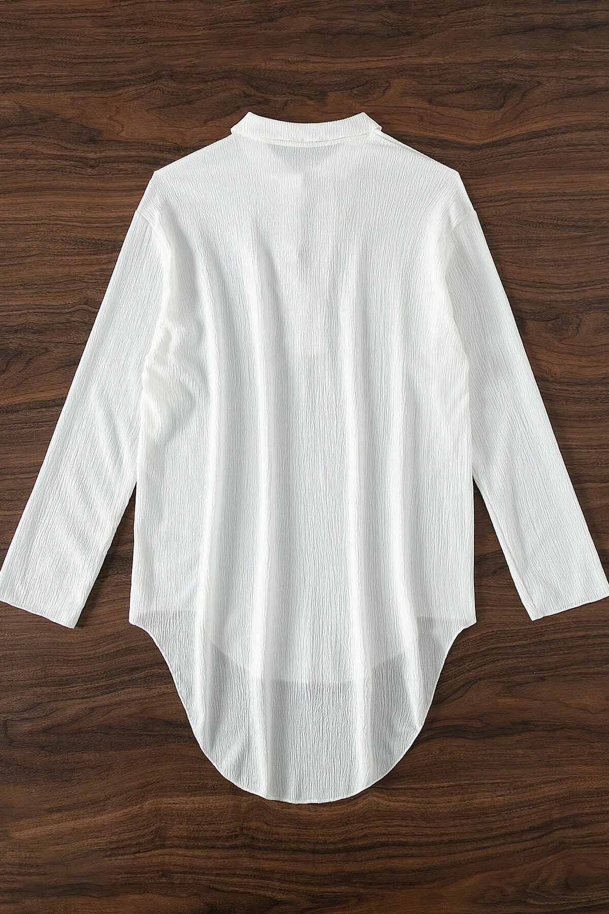 Angelsin-Shirt Look Beach Dress Pareo Cover up Kimono 5