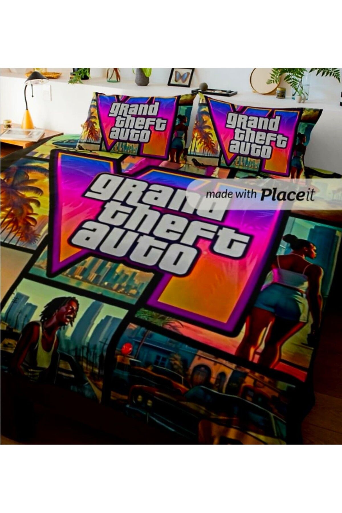 Elmas Dizayn ÖZEL TASARIM ÇOCUK,TEK KİŞİLİK NEVRESİM TAKIMI 160X240 CM PAMUK SATEN HİPOALERJENİK gta6