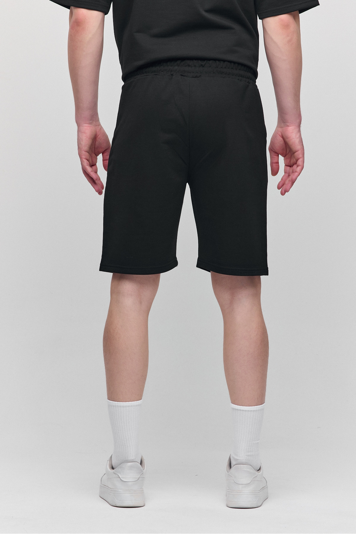 COMBİNE MİCHAİL-Ανδρικό μαύρο σορτς Comfort Fit & Bermuda 7