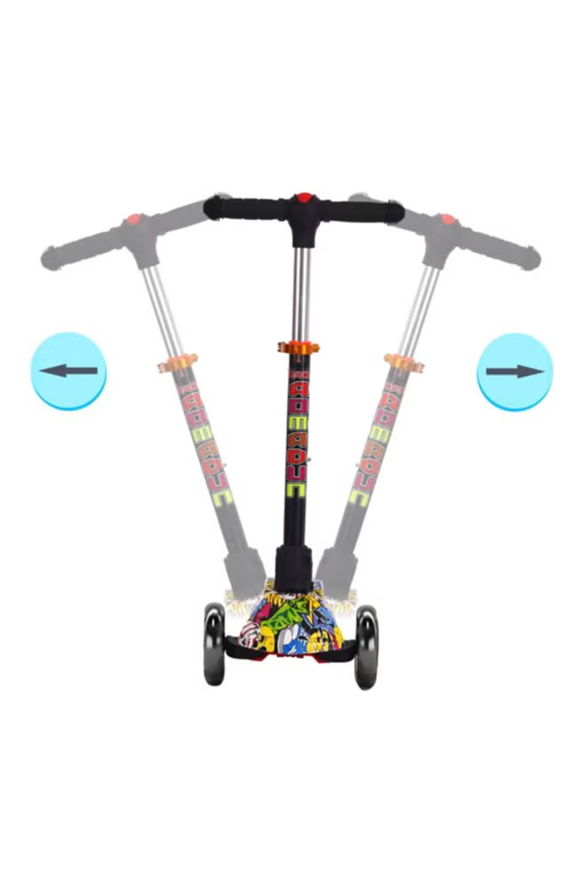 COOYA-2-in-1 Scooters, Adjustable Height & Seat, Widened Non-Slip Deck, More Safer for Beginner Toddlers 4