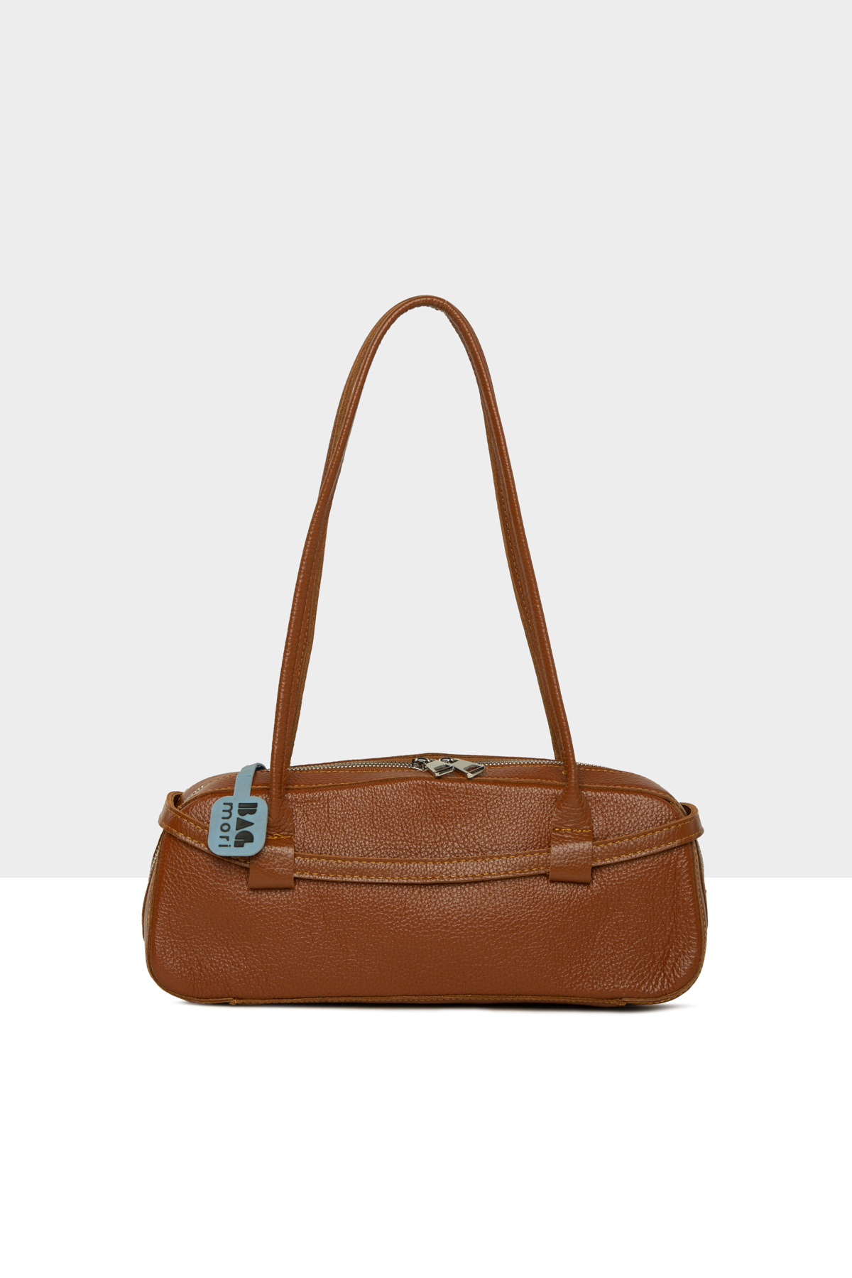 Bagmori-Tan Women's Real Leather Belted Thin Strap Bag m 000008606 3
