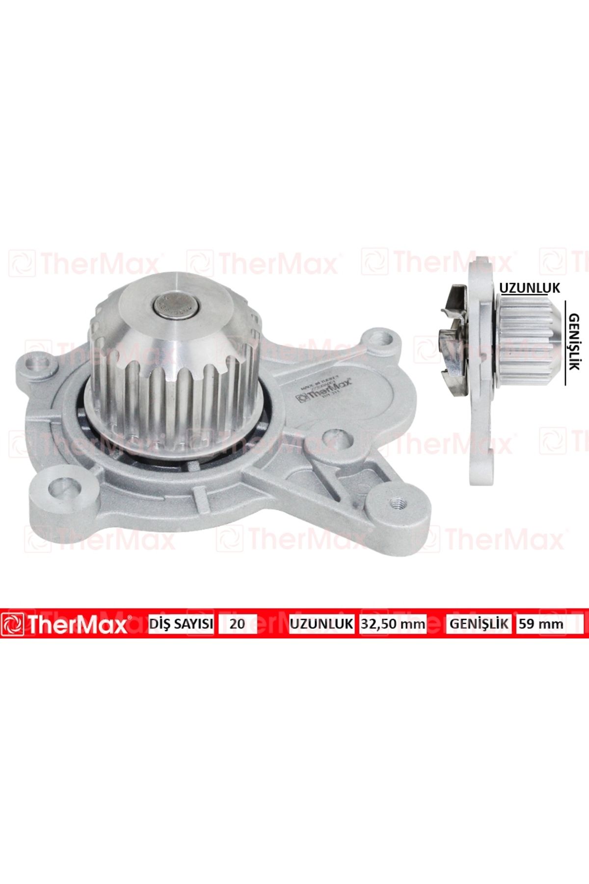 THERMAX DEVİRDAİM ACCENT II-GETZ 1.5 CRDI 02>ELANTRA-SPORTAGE 04>2.0CRDI 2510027000-2510027010