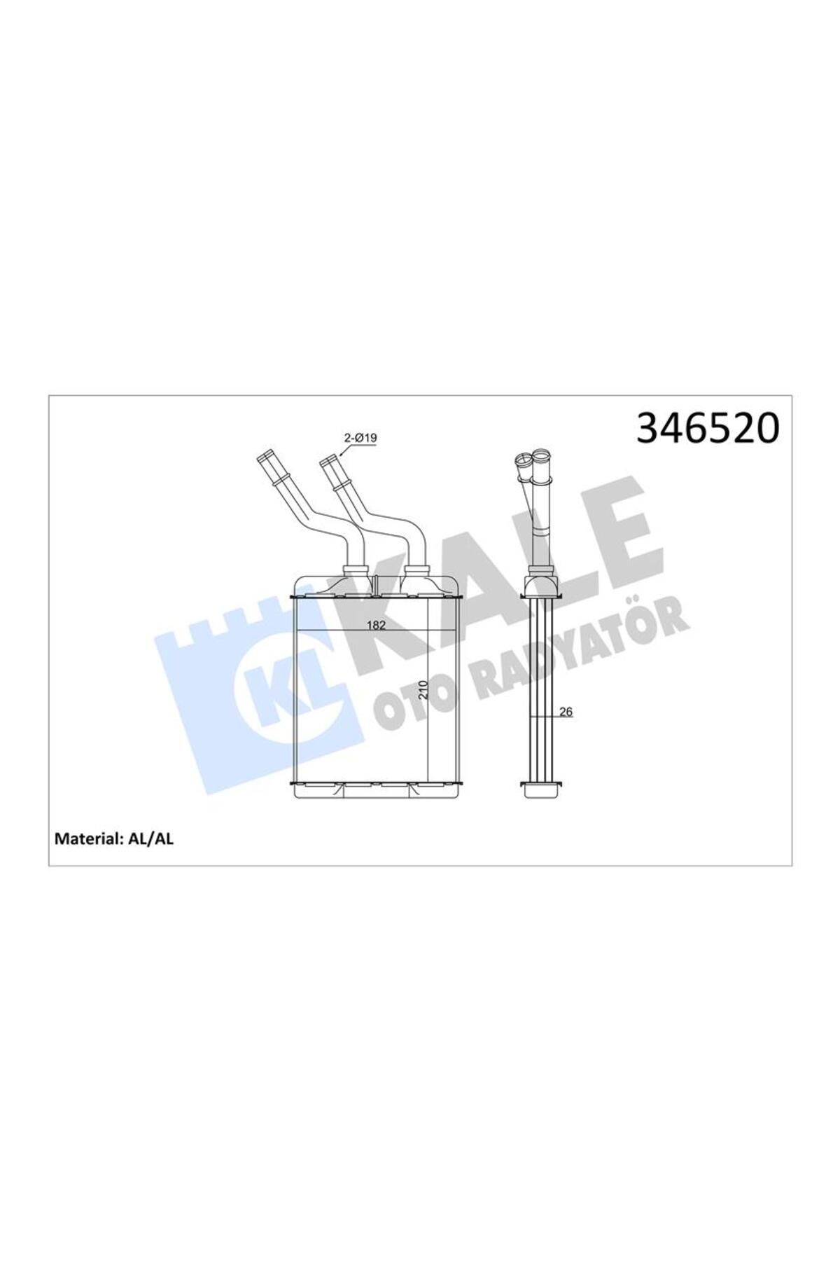 KALE KALORİFER RADYATÖRÜ ALFA ROMEO 147-156-GT 46799655