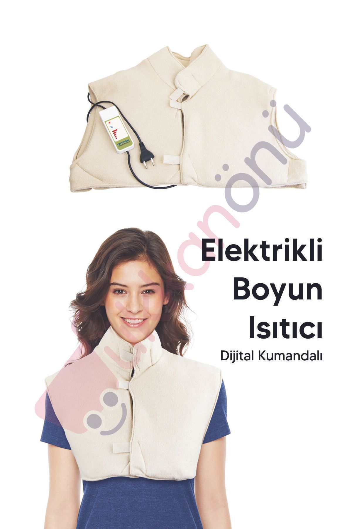 Roza's Home Omak Elektrikli Boyun Isıtıcısı Dijital Kumandalı 220v
