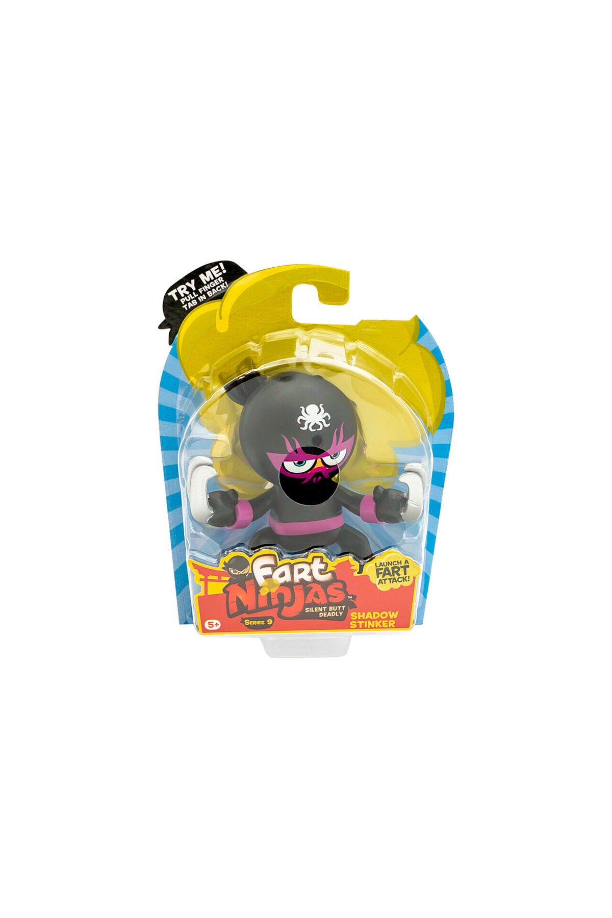 GIOCHI PREZIOSI Fart Ninja Sensör Gaz Çıkaran Figürler S9 - Shadow