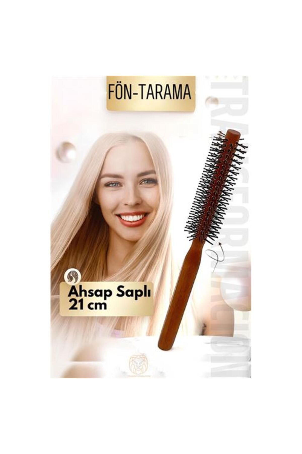 karadağsb Fön Fırçası Ahşap Saplı Tarama Fırçası