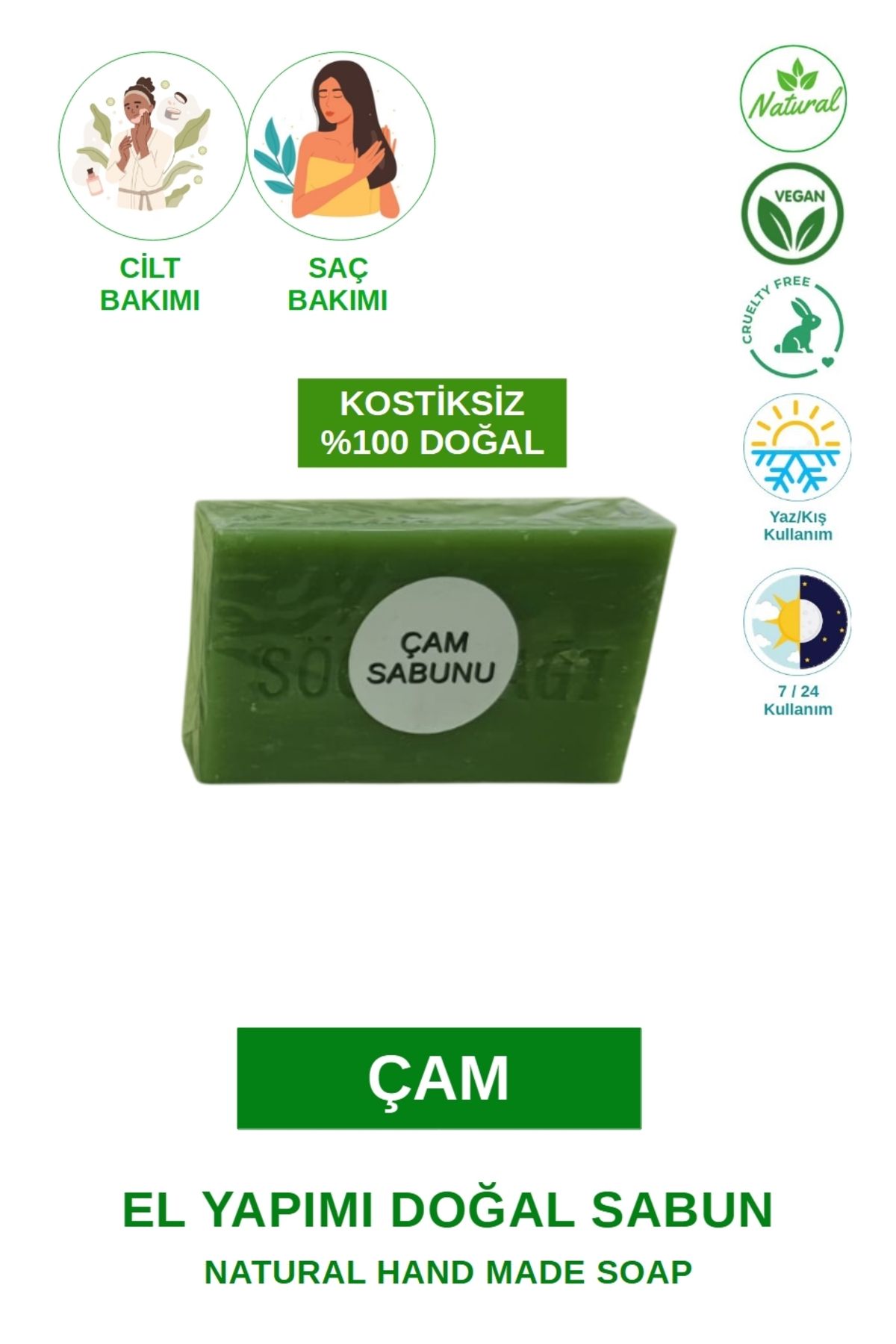 SÖĞÜTDAĞI EL YAPIMI DOĞAL SABUN - ÇAM