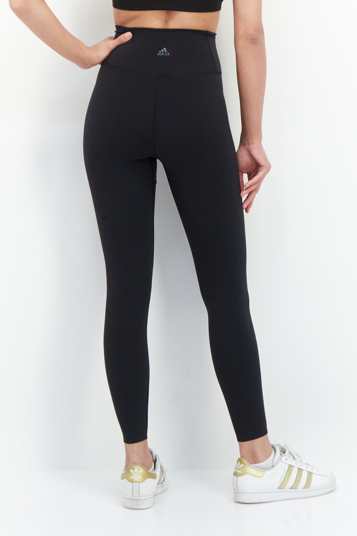 adidas-Women Tight Fit High Rise Yoga Leggings, Black 3