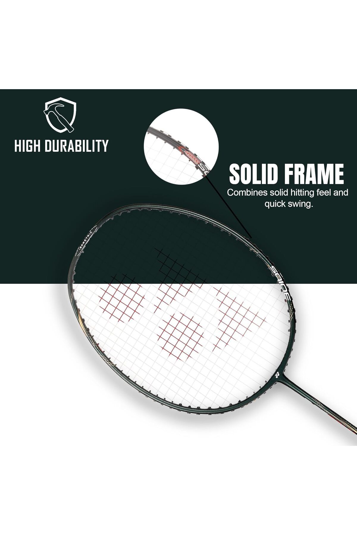 YONEX-AstroxLite 43i Graphite Strung Badminton Racket | Racket Cover | 77gms | 30lbs String Tension 8