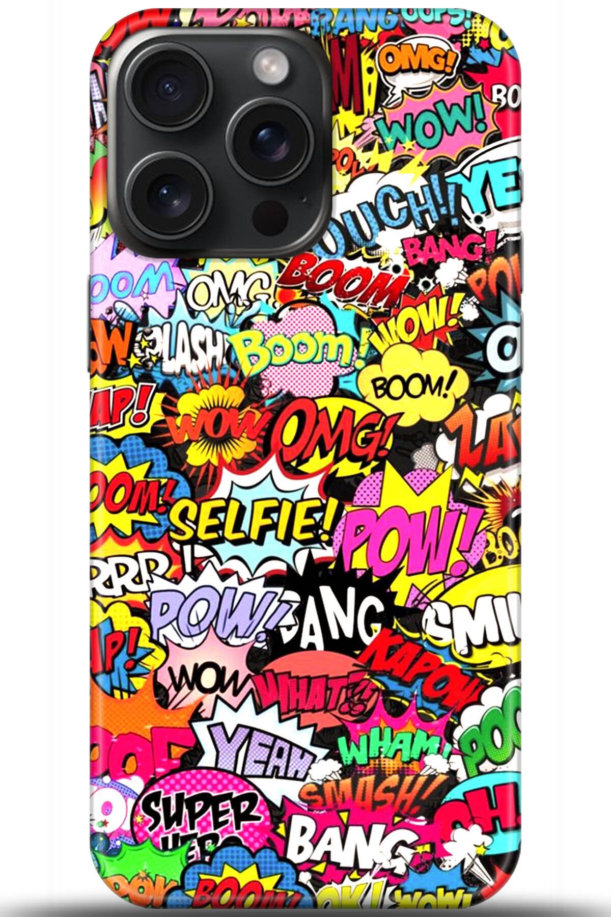 Noprin Apple iPhone 15 Pro Kılıf HD Baskılı Kılıf - Happiness Series 5552