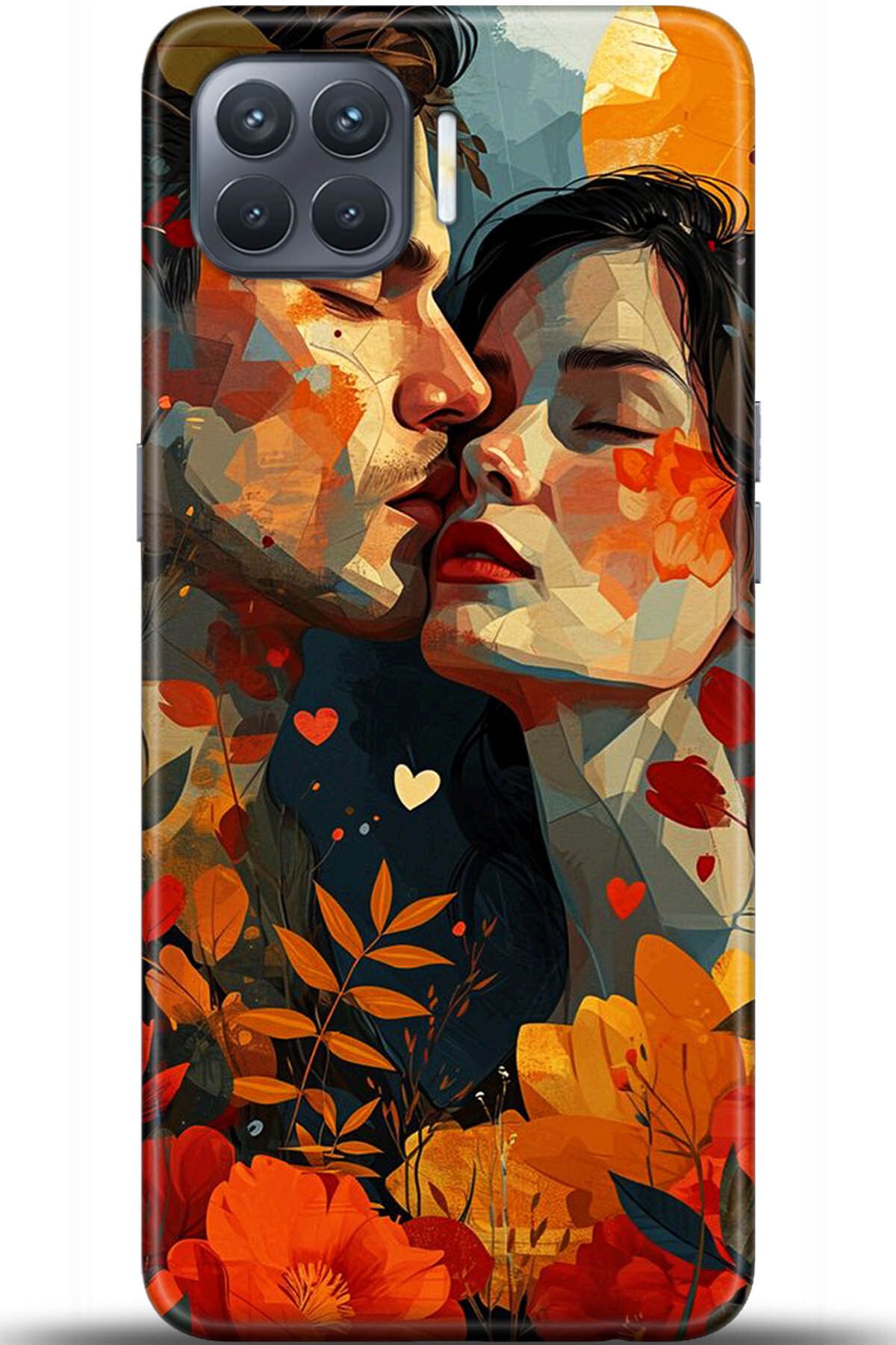 OPPO Reno 4 Lite Kılıf HD Baskılı Kılıf - Happiness Series 5556