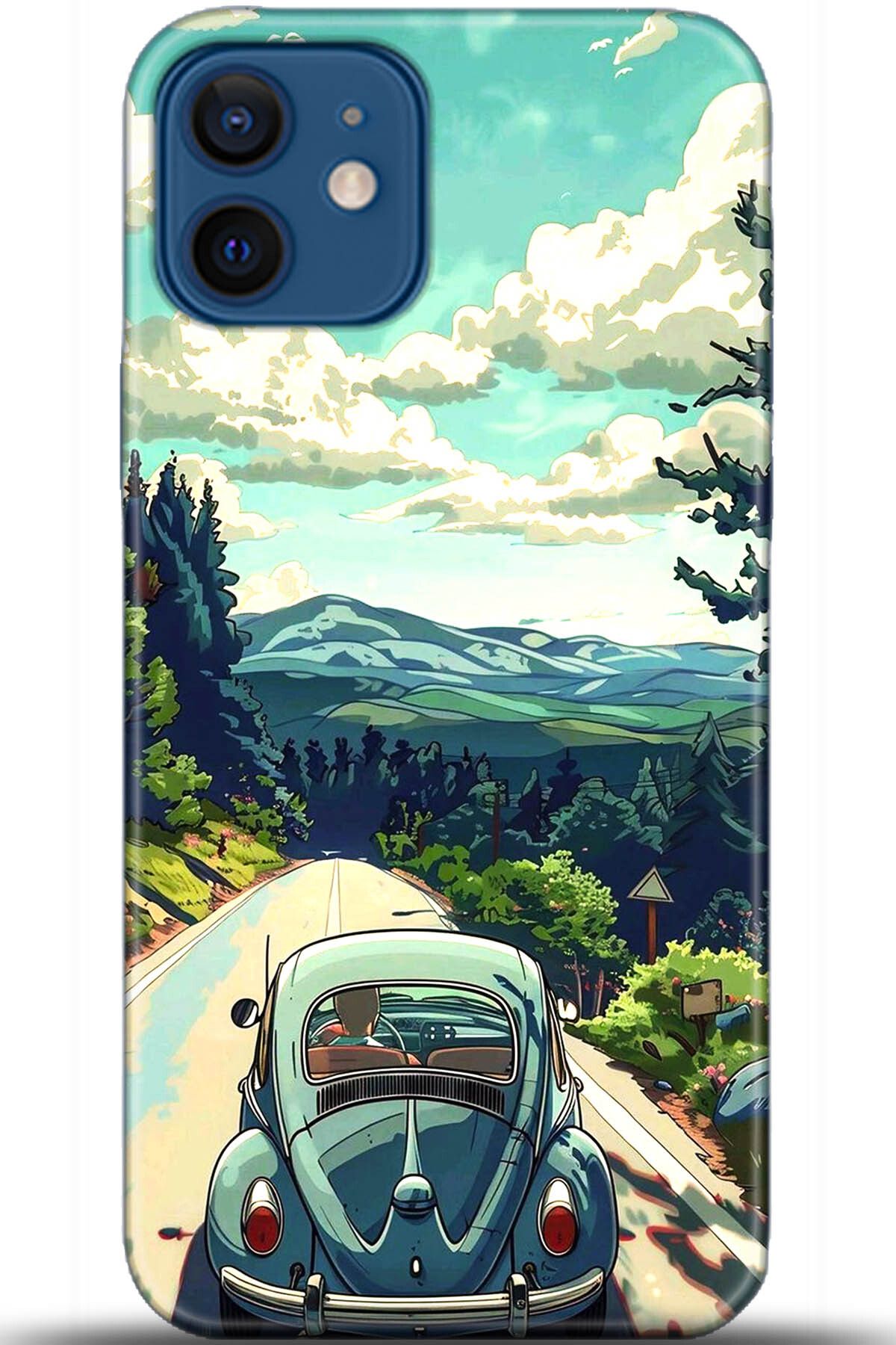 Noprin Apple iPhone 12 Mini Kılıf HD Baskılı Kılıf - Happiness Series 5563