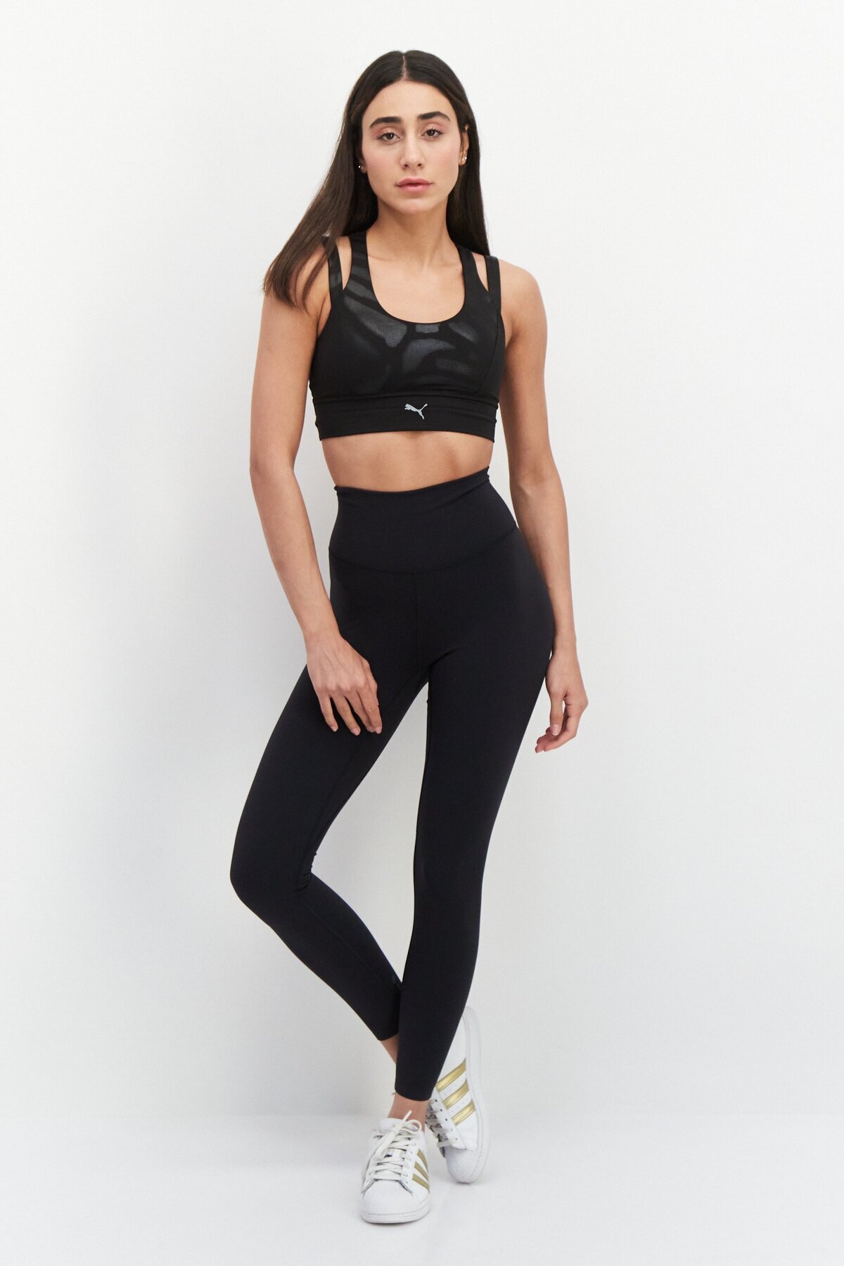 adidas-Women Tight Fit High Rise Yoga Leggings, Black 4