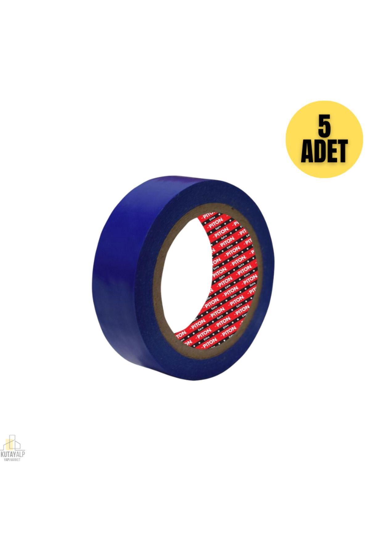 Piton Elektrik Bandı İzole Bant Mavi (5ADET)