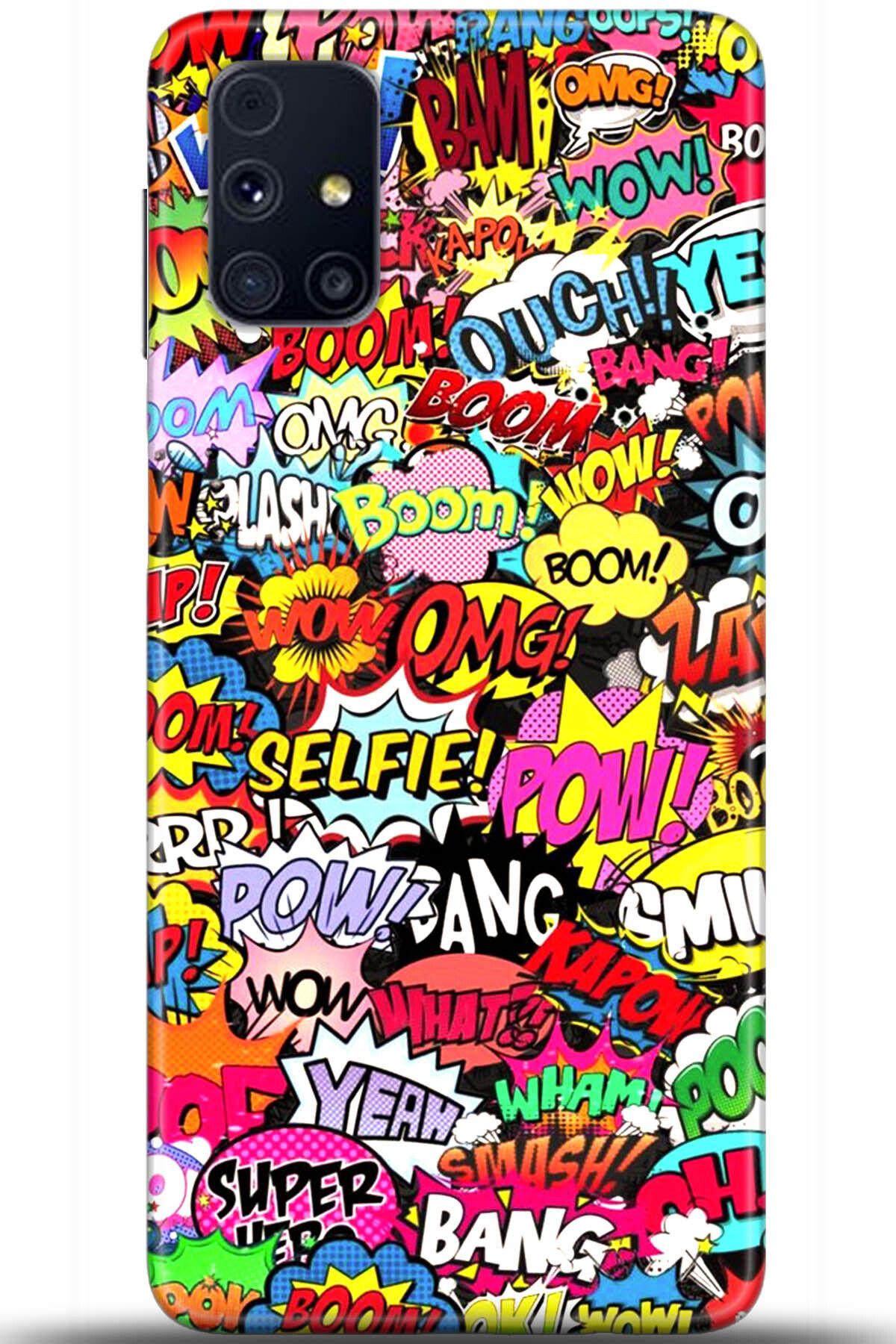Noprin Samsung Galaxy M31s Kılıf HD Baskılı Kılıf - Happiness Series 5552