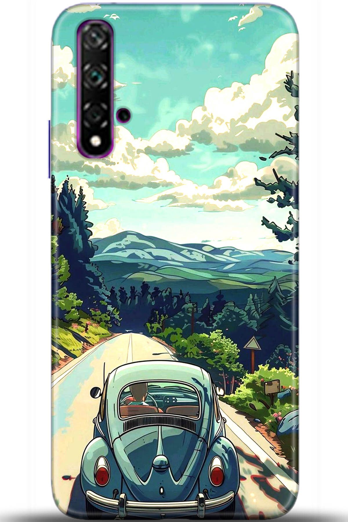 Noprin Huawei Nova 5T Kılıf HD Baskılı Kılıf - Happiness Series 5563