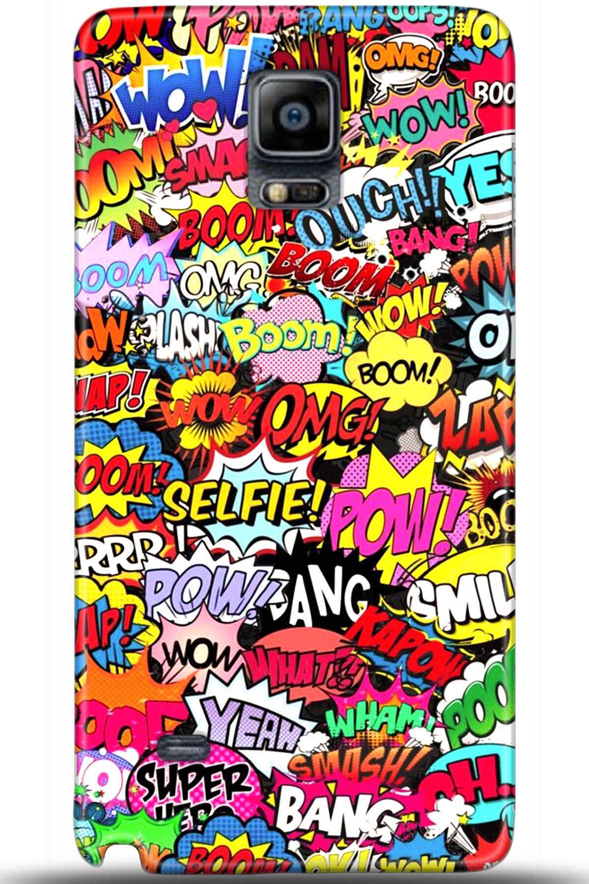 Noprin Samsung Galaxy Note 4 Kılıf HD Baskılı Kılıf - Happiness Series 5552
