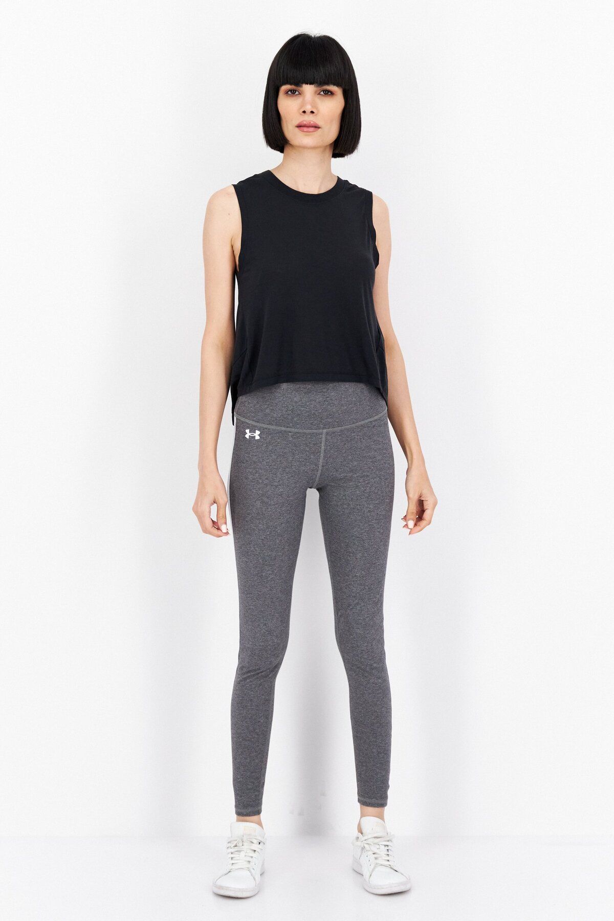 Under Armour-Women Sportswear Fit Training Tank Top, Black 3