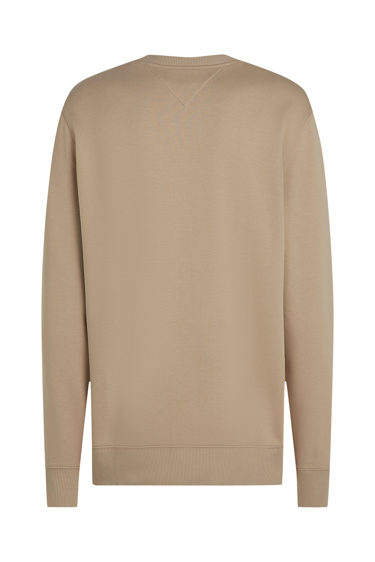 Tommy Hilfiger-Men Sandalwood Terry Flag Embroidery Crew Neck Sweatshirt 6