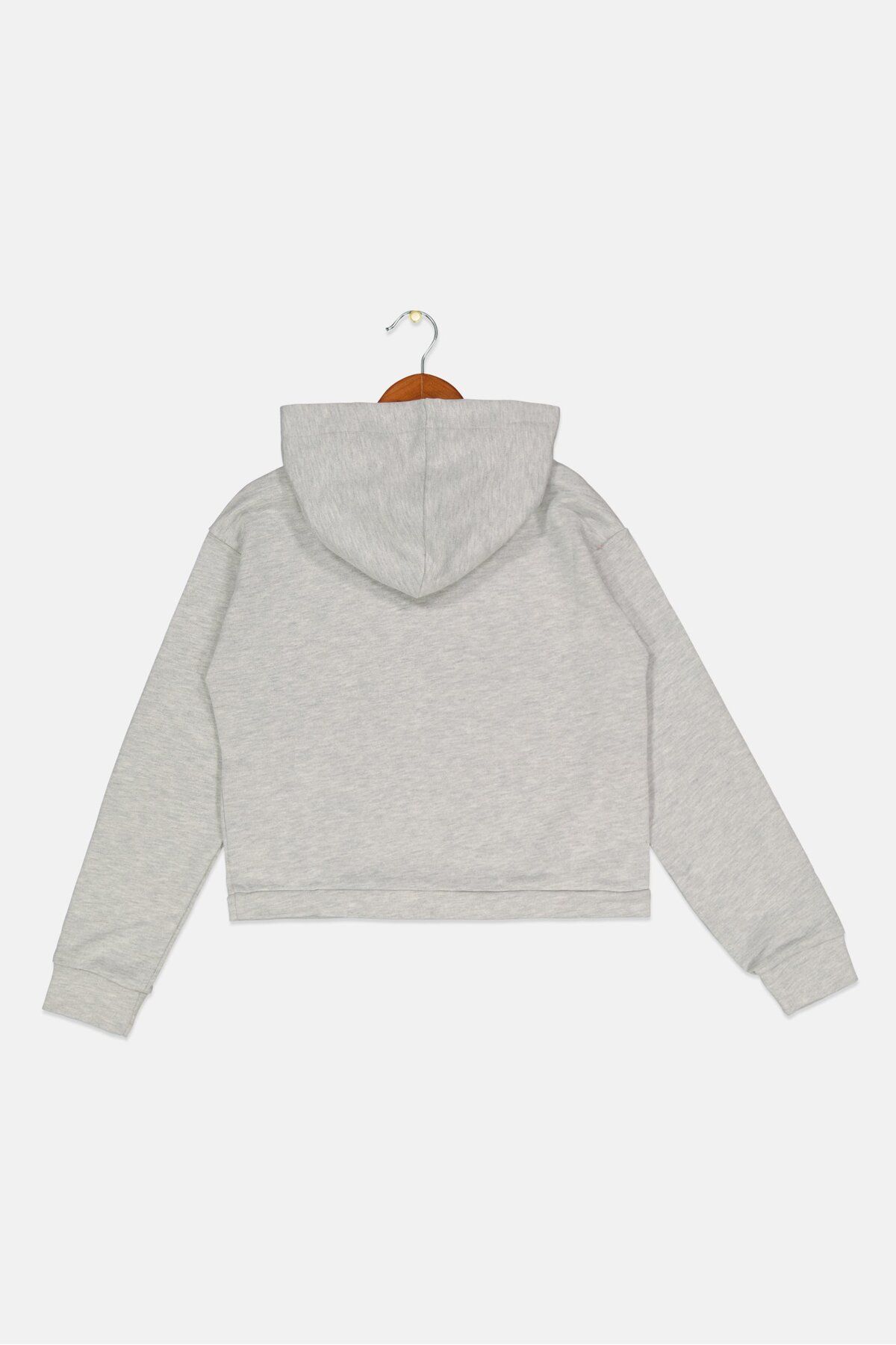 Diadora-Toddlers Girl Graphic Print Hoodie, Heather Grey 2