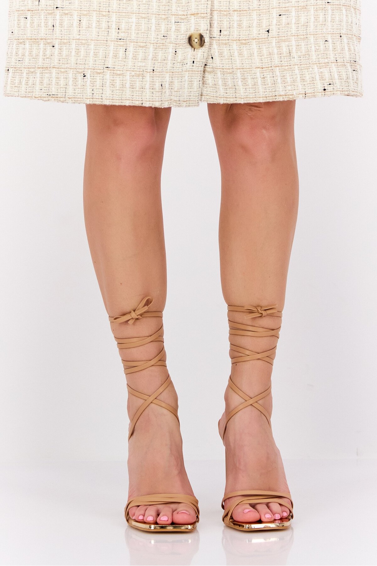 مواصفات و سعر PUBLIC DESIRE Women Amira Block Heel Sandals, Beige في  السعودية | قارن الأسعار