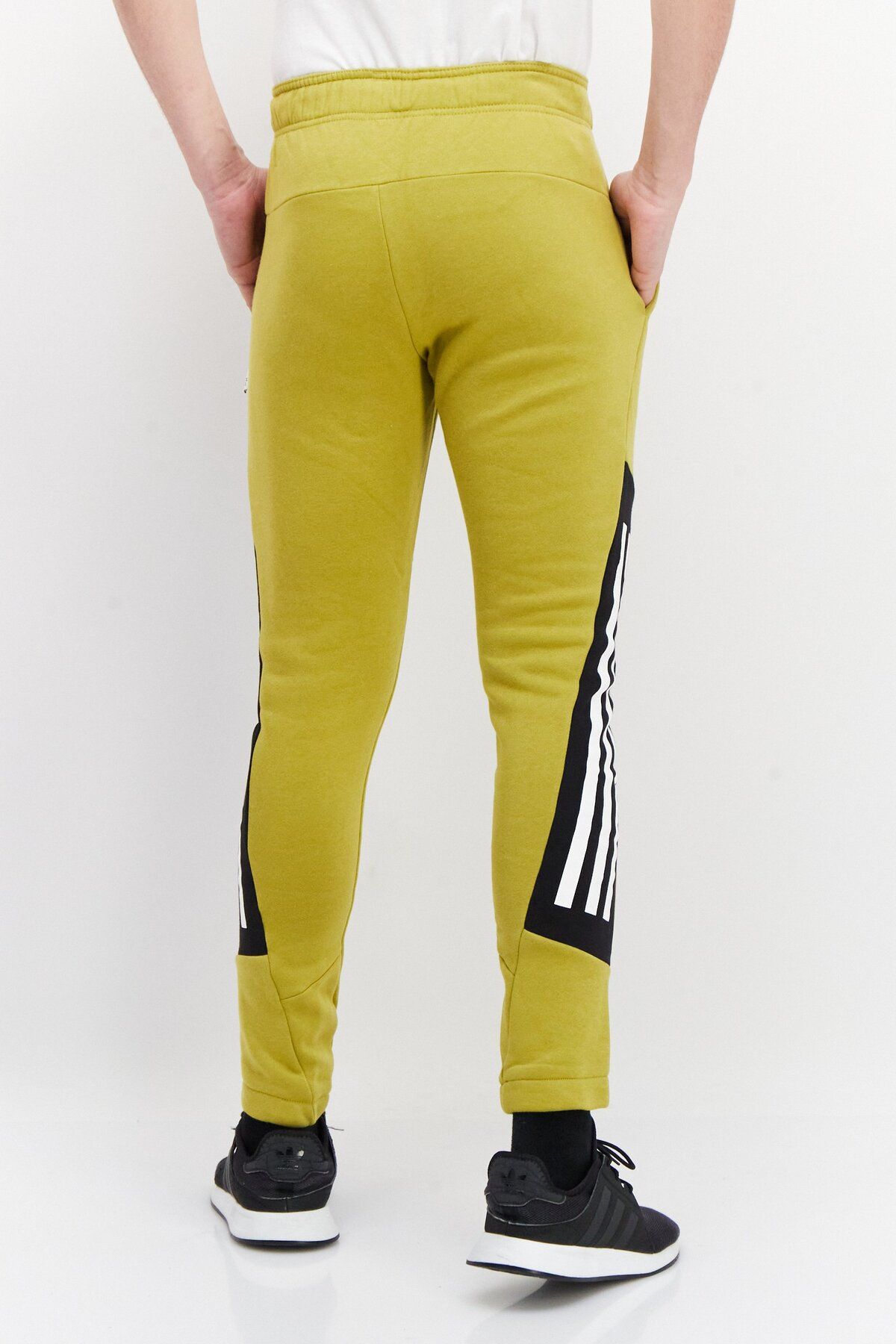 adidas-Men Sportswear Fit Brand Logo Training Sweatspants , Green 3