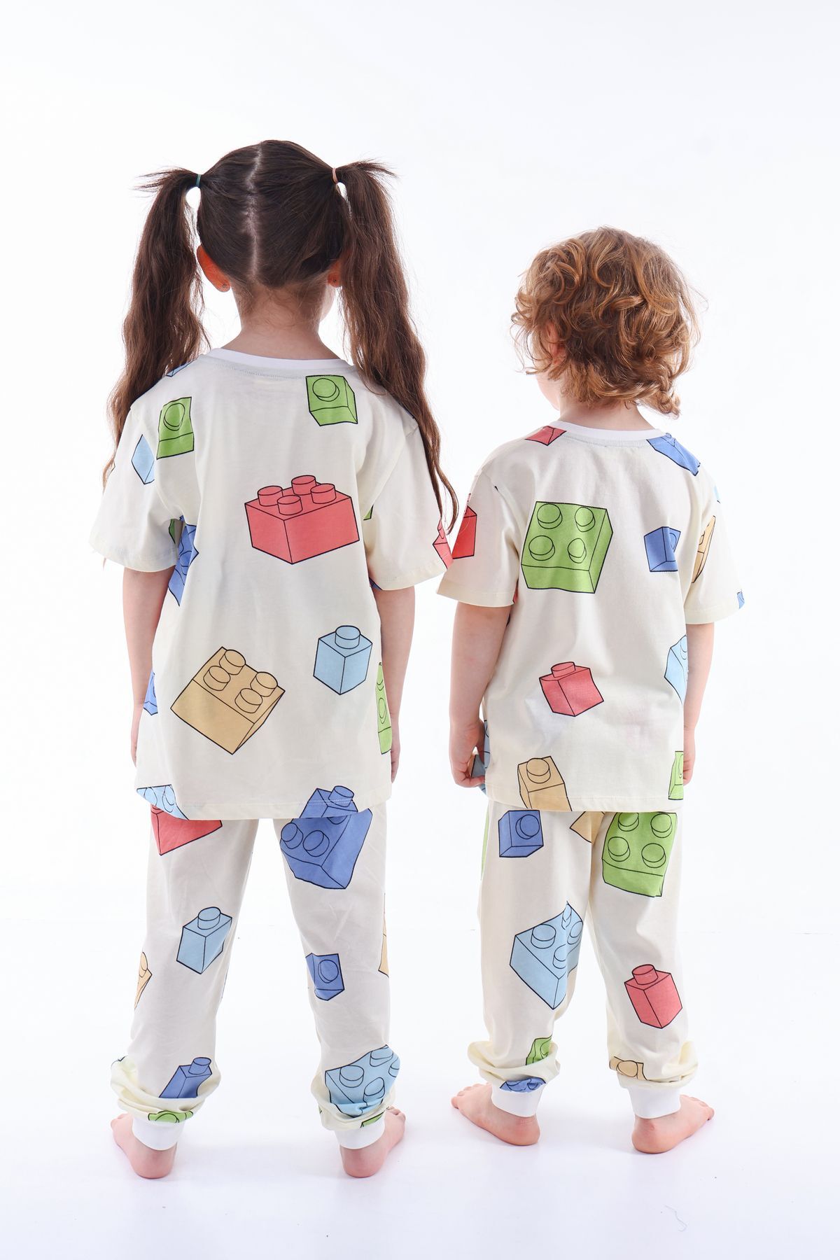 zuzunga Renk Blokları Desenli Çocuk Pijama Takımı fotoğrafı 5 (önizleme)