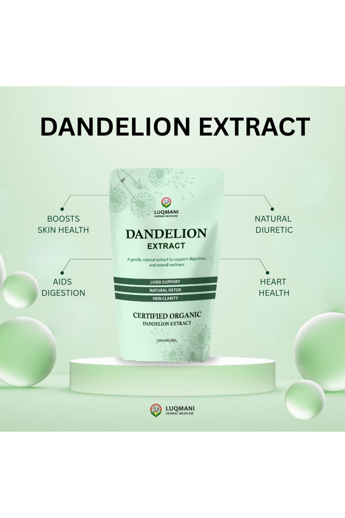 LUQMAN-Pure Dandelion Extract , 100 gram Pack Supports Liver Health And Detoxification 3