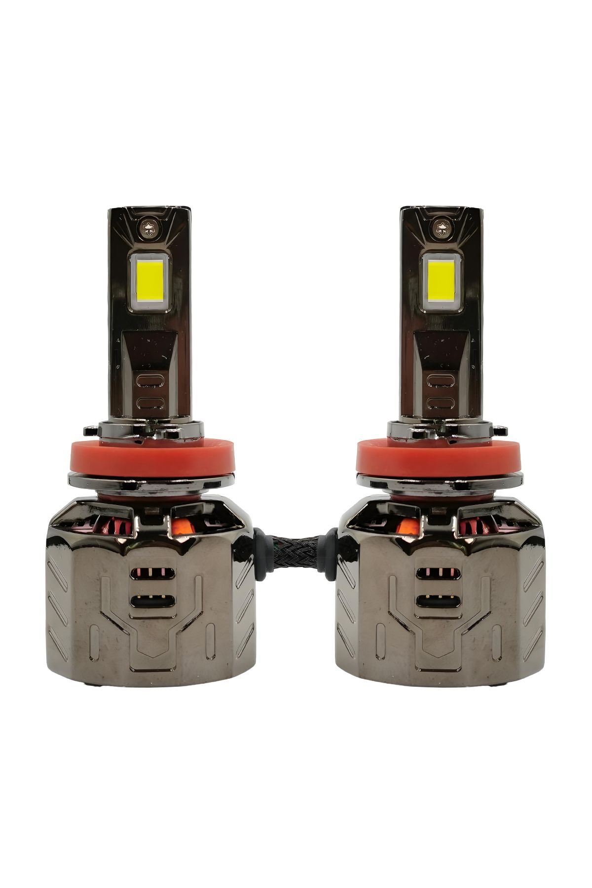 3XR-مصباح أمامي P130 LED H11 260 واط 30000 لومن 12 فولت فائق السطوع متوافق مع CANBUS ومصباح ضباب وشعاع 3