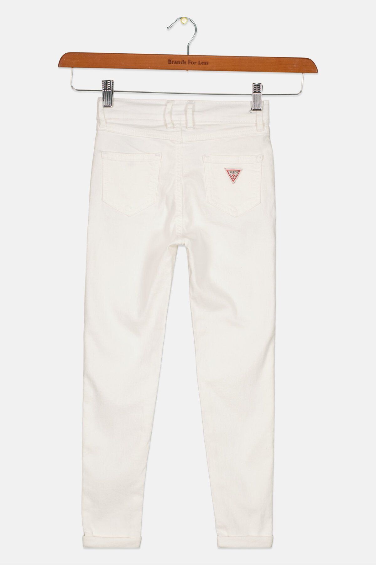 Guess-Kids Girl Skinny Fit Stretchable Jeans, White 2